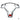 Garniture de cadre de volant noir brillant pour Mercedes-Benz GLA CLA W204 W212 - RED-silver