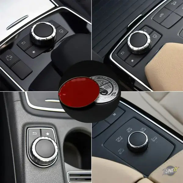 29mm Car Air Panel Conditioning Sticker Multimedia Button Control Knob Sticker For Mercedes Benz AMG CLA W176 GLA W117