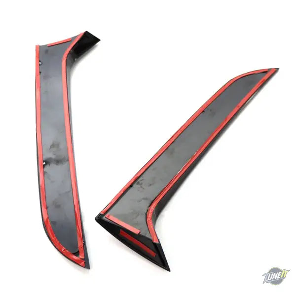 2pcs Car Rear Window Side Spoiler Canard Splitter Trim Decor For VW Tiguan MK1 2007 2008 2009 2010 2011 2012 2013 2014