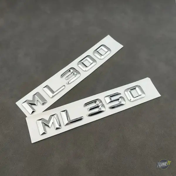 3d ABS Chrome Black Car Trunk Letters For Mercedes Benz ML63 ML300 ML320 ML350 ML400 ML450 ML500 Logo Emblem Sticker