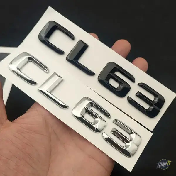 ABS Black 3d Chrome Letters For Car Stickers Mercedes CL63 AMG W216 C216 Benz Rear Trunk Emblem Badge Logo Letters