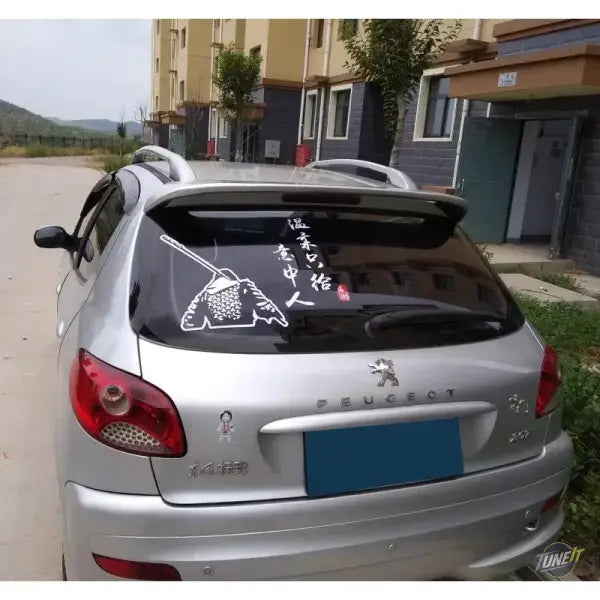 Aileron Arrière Noir pour Peugeot 206 pour une Apparence Sportive