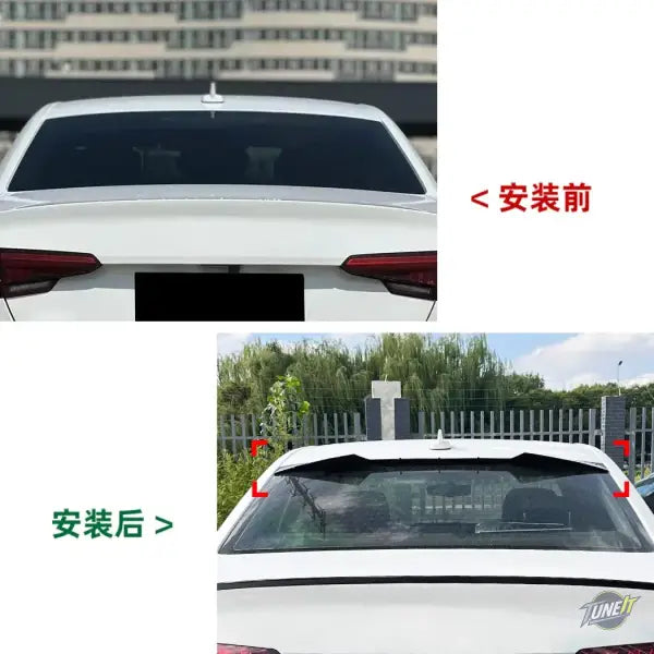 Aileron de coffre arrière Audi A4 B9 2017-2024 en ABS look carbone