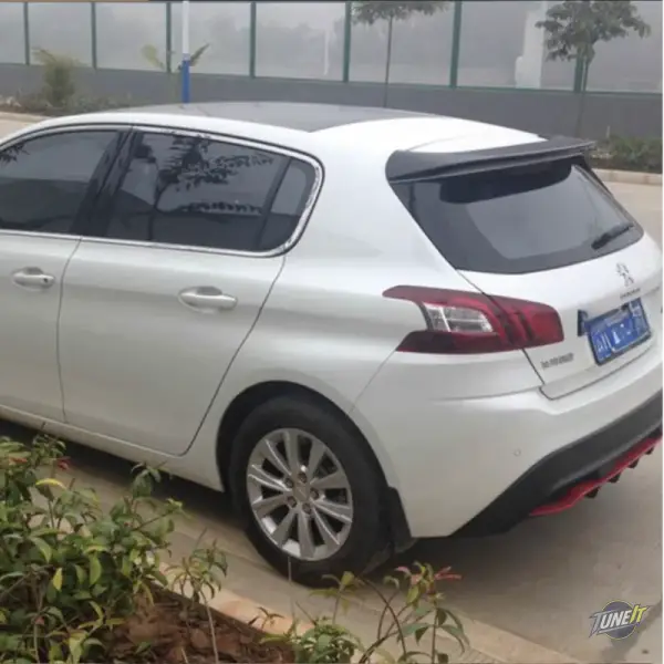 Aileron de coffre en ABS Peugeot 308 2014-2015 décoration arrière