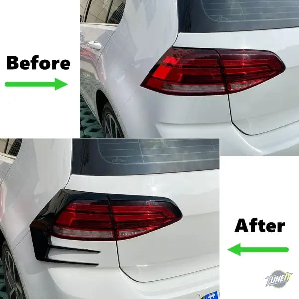 Aileron de coffre noir brillant pour Volkswagen Golf 7.5 MK7.5 - Glossy black