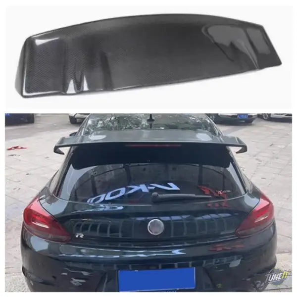 Aileron de toit FRP carbone Volkswagen VW Scirocco 2009-2014 Style VOTEX - 09-14 UNPAINTED