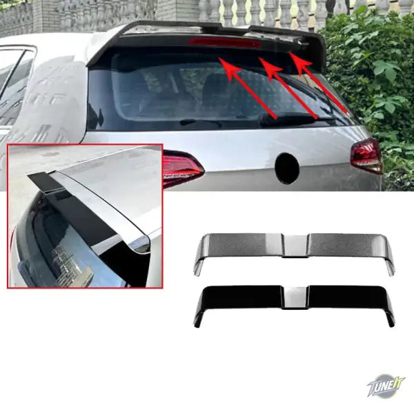 Aileron de toit style Oettinger noir brillant pour VW Golf 7 MK7 / 7.5 GTI (2013-2019) - Noir brillant