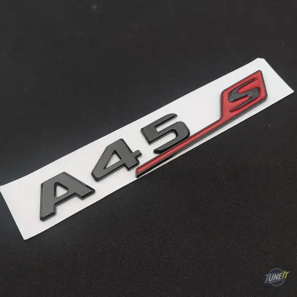 Autocollant 3D ABS Emblème A45S pour Mercedes W176 W177 2013-2023 - A45S Black Red