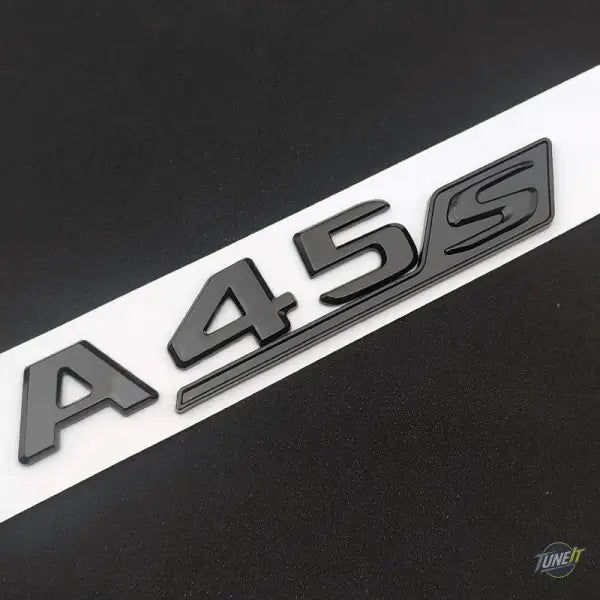 Autocollant 3D ABS Emblème A45S pour Mercedes W176 W177 2013-2023 - A45S Glossy Black
