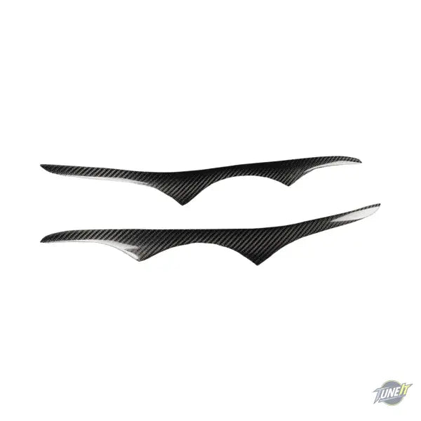 Autocollant couverture phare en carbone pour BMW E92 335i style sportif - Black