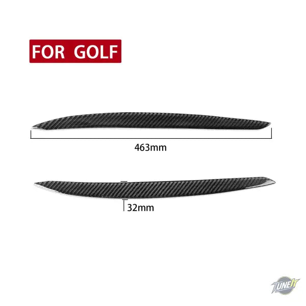 Autocollant de couverture de phare en fibre carbone pour Volkswagen Golf 7
