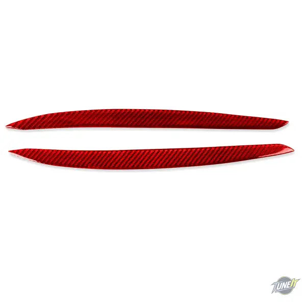 Autocollant de couverture de phare en fibre carbone pour Volkswagen Golf 7 - Rouge