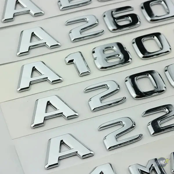 Autocollant logo abs chromé 3D pour coffre Audi A45 A35 style moderne