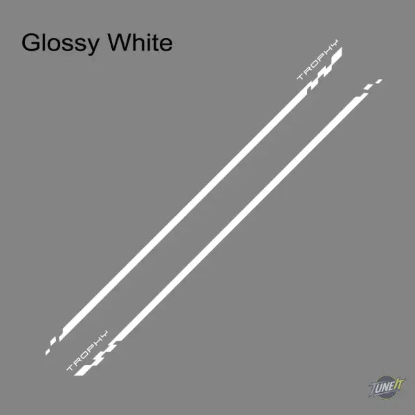 Autocollants Bas de Caisse Renault Megane 2 3 4 RS Trophy 2002-2023 - Glossy White - Autocollant de porte
