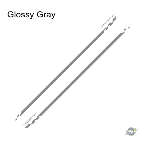 Autocollants Bas de Caisse Renault Megane 2 3 4 RS Trophy 2002-2023 - Glossy Gray - Autocollant de porte