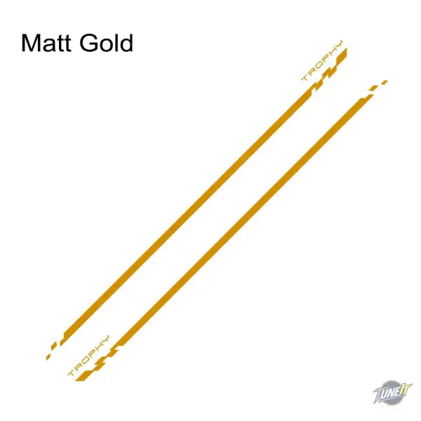 Autocollants Bas de Caisse Renault Megane 2 3 4 RS Trophy 2002-2023 - Matt Gold - Autocollant de porte