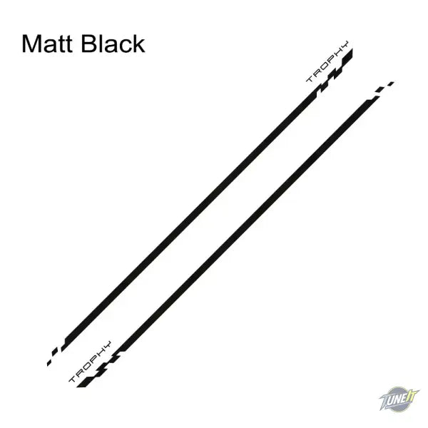 Autocollants Bas de Caisse Renault Megane 2 3 4 RS Trophy 2002-2023 - Matt Black - Autocollant de porte