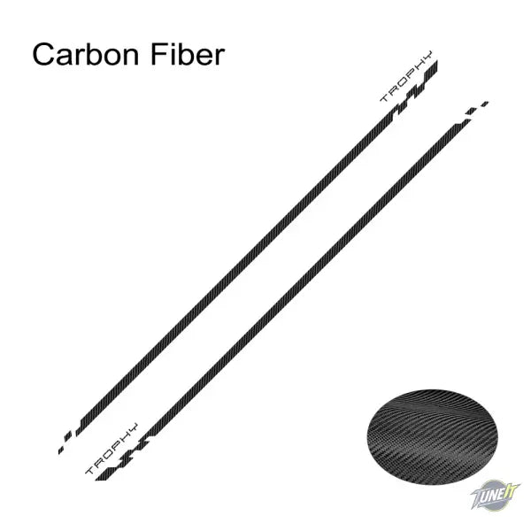 Autocollants Bas de Caisse Renault Megane 2 3 4 RS Trophy 2002-2023 - Carbon Fiber - Autocollant de porte