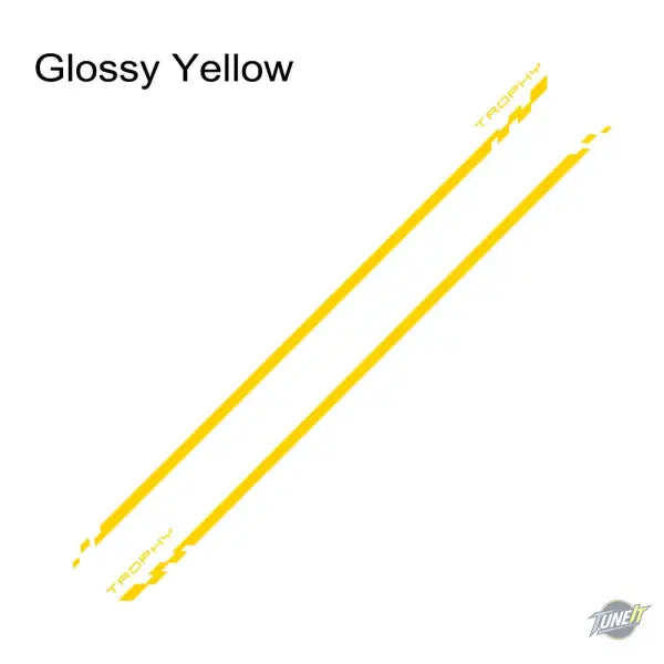 Autocollants Bas de Caisse Renault Megane 2 3 4 RS Trophy 2002-2023 - Glossy Yellow - Autocollant de porte