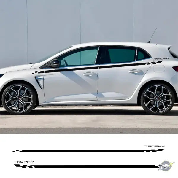 Autocollants Bas de Caisse Renault Megane 2 3 4 RS Trophy 2002-2023 - Autocollant de porte