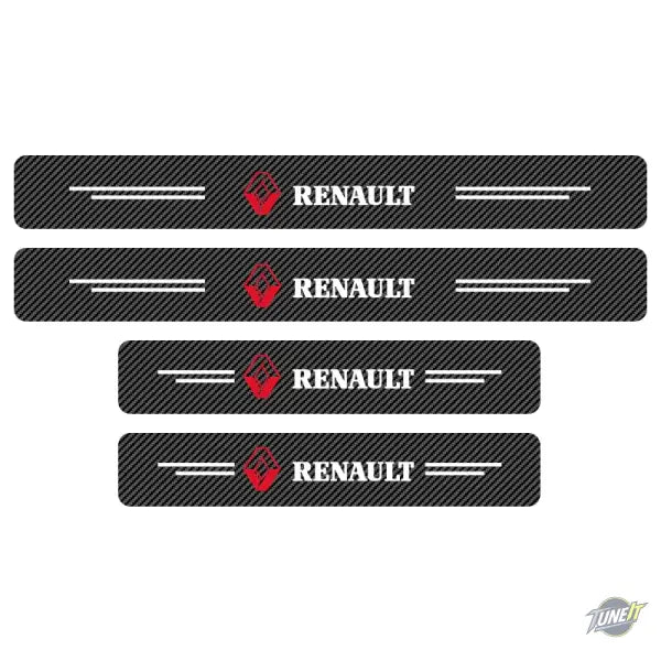 Autocollants Carbone Renault Megane 2 3 Clio 4 Duster 2003-2020 - 4PCS - Renault - Autocollant