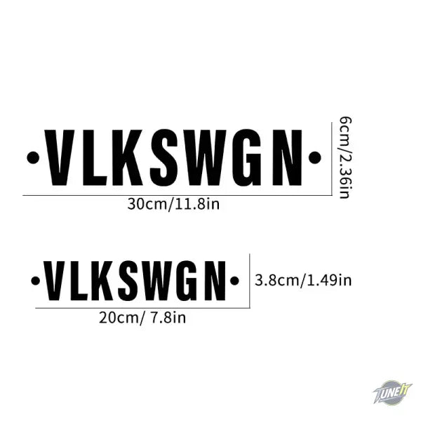 Autocollants Étanches VW Véhicules Personnalisés - Décorations Auto - Autocollant