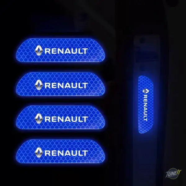 Autocollants Réfléchissants Renault Duster Megane 2002-2018 - Sécurité - Blue - Autocollant réfléchissant