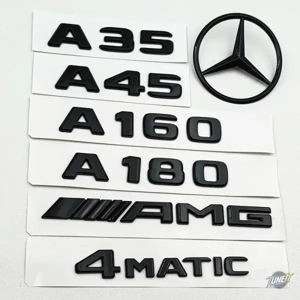 Badge AMG Noir Mercedes A35 A45 A160 A180 A200 A250 2012-2020 - Badge