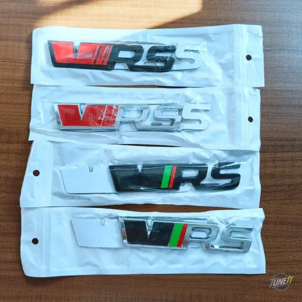 Badge de coffre 3D RS pour Kodiaq Rapid Fabia Octavia MK4 VRS