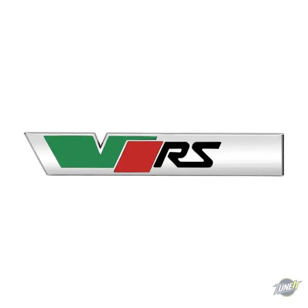Badge de coffre 3D RS pour Kodiaq Rapid Fabia Octavia MK4 VRS - New Silver Black
