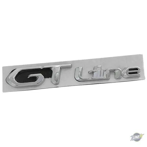 Badge de coffre métal 3D logo GT noir chromé style sport pour Peugeot - Chrome 1