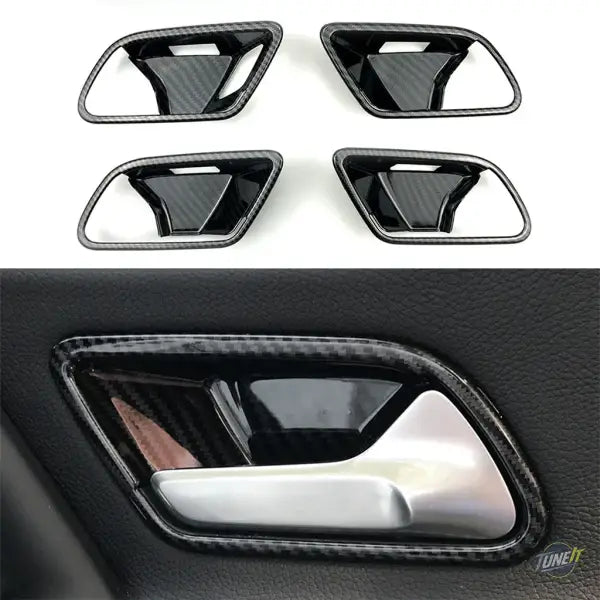 Bande de décoration pour porte intérieure Mercedes CLA C118 style carbone argent