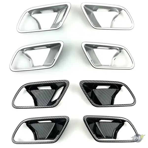 Bande de décoration pour porte intérieure Mercedes CLA C118 style carbone argent