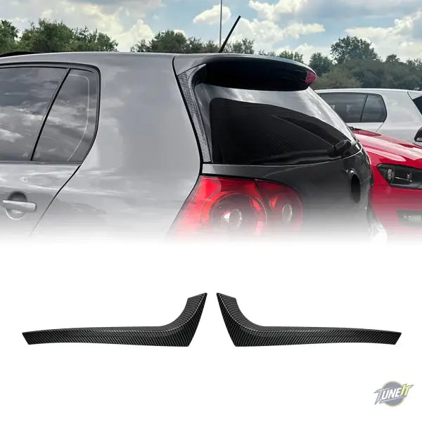 Becquet latéral arrière style carbone pour VW Golf 5 MK5 GTI R32 Hatchback (2005-2009)