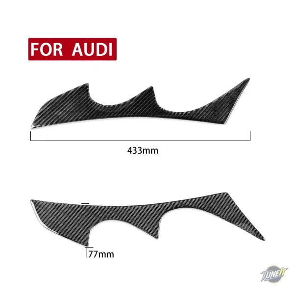 Car Front Headlight Eyebrow Eyelids Stickers For Audi TT Mk1 1998 1999 2000 2001 2002 2003 2004 2005 2006 Real Carbon