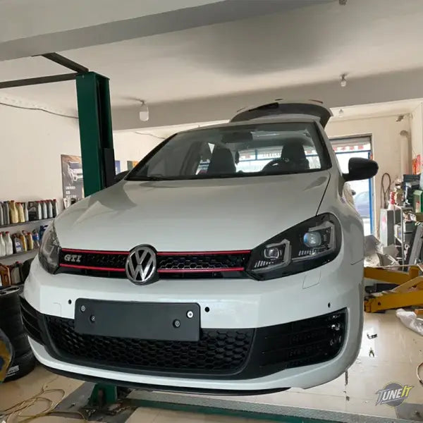 Couvercle de lumière pour brouillard VW Golf 6 MK6 GTI R20 - Glossy Black
