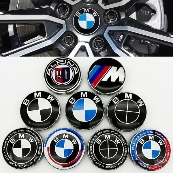Couvercle de moyeu central noir pour BMW E82 E87 F45 F46 56mm 68mm