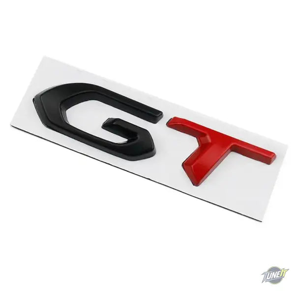 Découvrez l’emblème GT en métal 3D pour coffre arrière Peugeot - Black G Red T