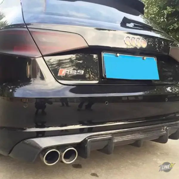 Diffuseur arrière en fibre de carbone Audi A3 S-Line S3 2014-2020 Style sportif