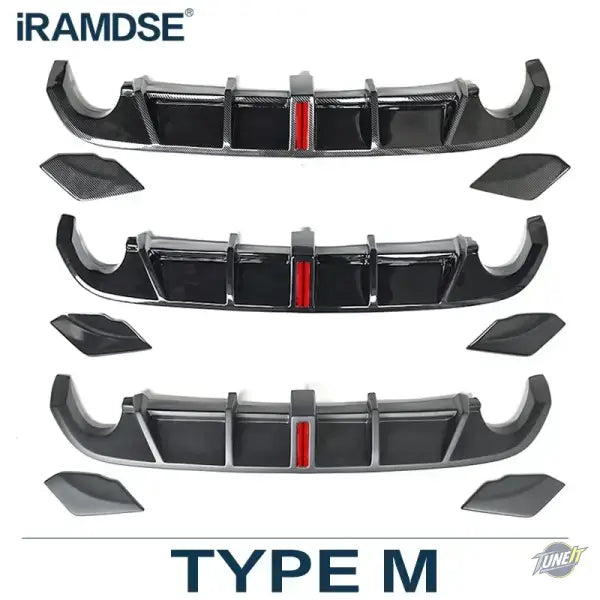 Diffuseur arrière noir brillant Volkswagen Golf MK6 GTI 2008-2013 Decoratif