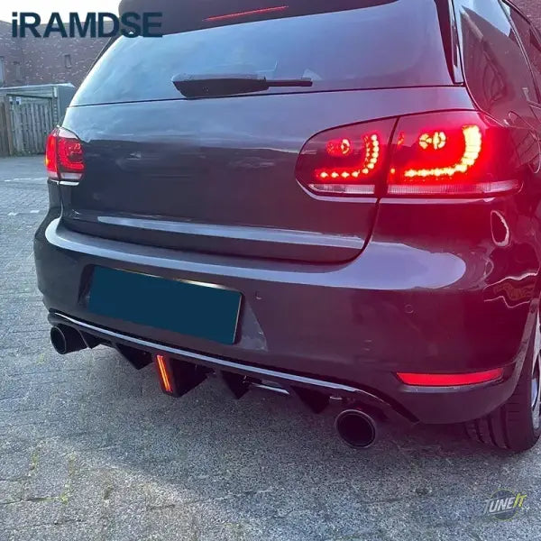 Diffuseur arrière noir brillant Volkswagen Golf MK6 GTI 2008-2013 Decoratif