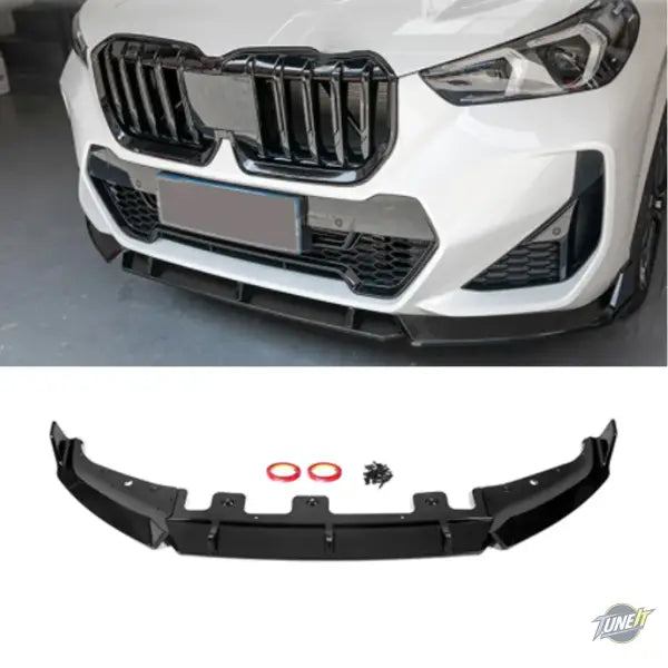 Diffuseur avant noir brillant BMW X1 U11 IX1 M Sport pour personnalisation élégante - Glossy black
