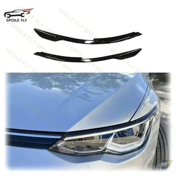 Eyelid lampe avant VW Golf 8 GTI MK8 2021-2024 noir brillant body kit - Glossy Black