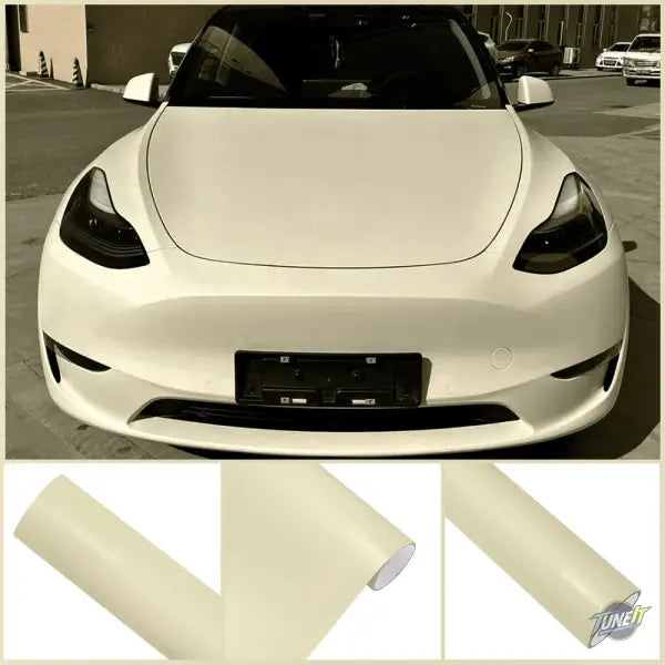 Film vinyle extinction mat kaki beige pour protection carrosserie voiture