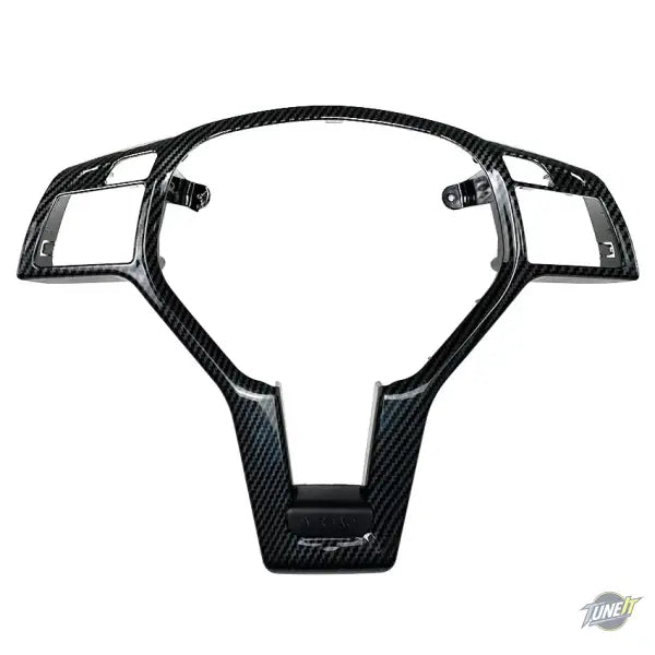 Garniture de cadre de volant noir brillant pour Mercedes-Benz GLA CLA W204 W212 - Black-carbon look
