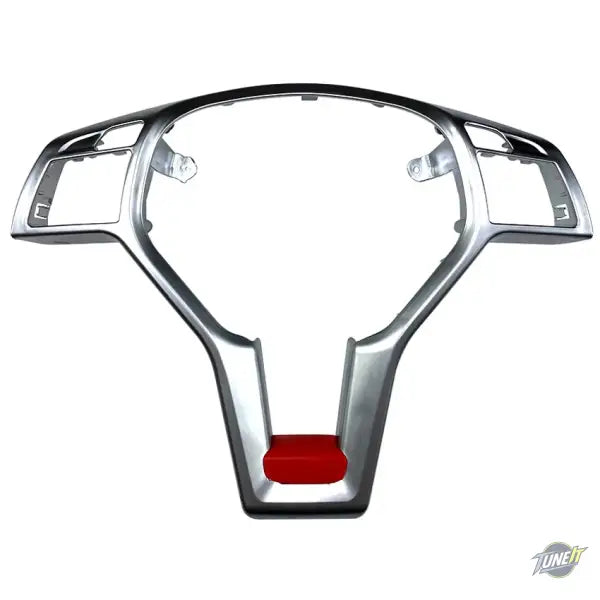 Garniture de cadre de volant noir brillant pour Mercedes-Benz GLA CLA W204 W212 - RED-silver