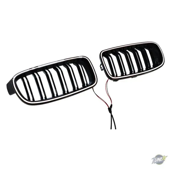 Grille avant lumineuse noir brillant BMW Série 3 F30 F31 2012-2019 style racing - Gloss Black