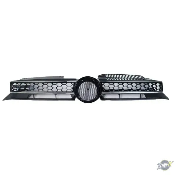Grille avant nid d’abeille style GTI pour VW Golf 6 MK6 GTI (2009-2013) - GTI Silver Line