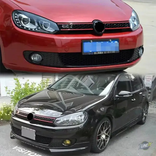 Grille avant nid d’abeille style GTI pour VW Golf 6 MK6 GTI (2009-2013)