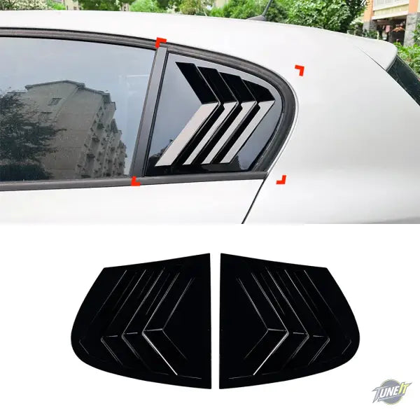 Grille d’aération noir brillant BMW Série 1 E87 fenêtre latérale arrière